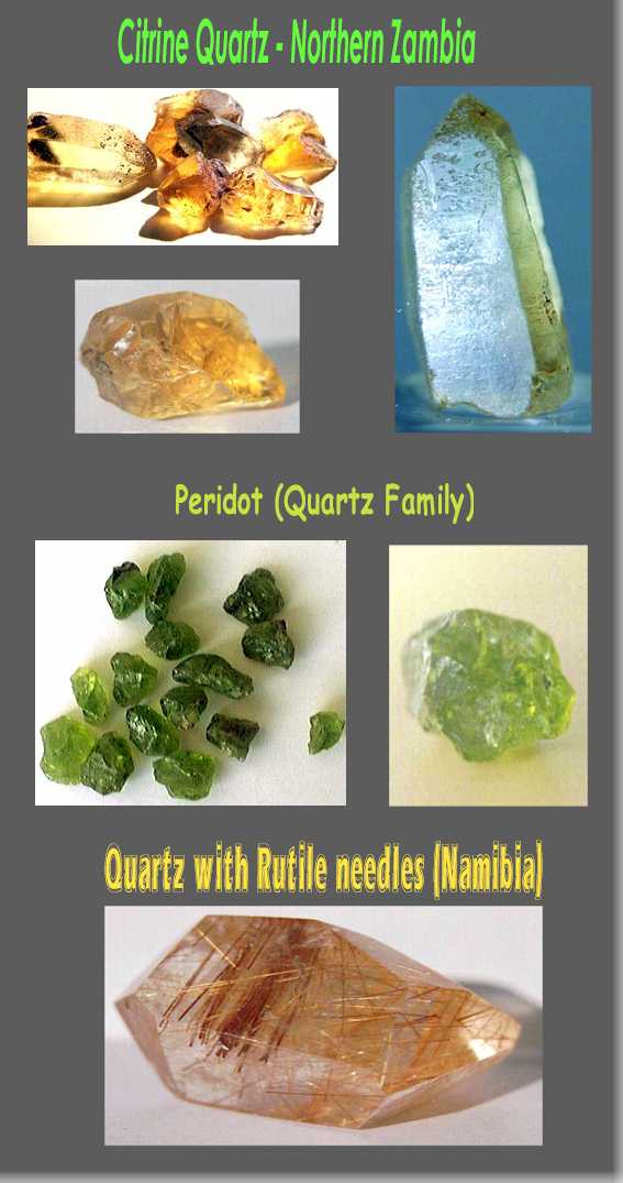 Quartz group. Citrine from our mine in Zambia. (C) Copyright Emerald Centre